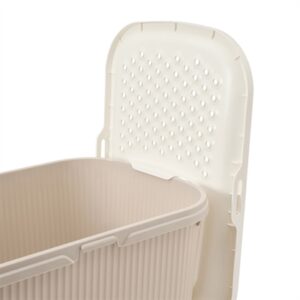 Savic kattenbak Ease-In wit/mokka 58 x 39 x 39 cm – boveninstap - Afbeelding 6