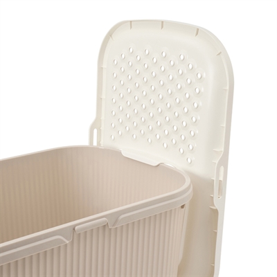 Savic kattenbak Ease-In wit/mokka 58 x 39 x 39 cm – boveninstap