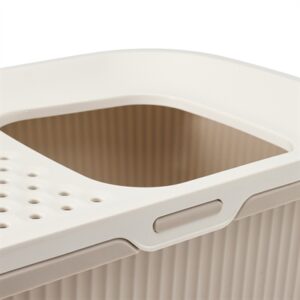 Savic kattenbak Ease-In wit/mokka 58 x 39 x 39 cm – boveninstap - Afbeelding 7
