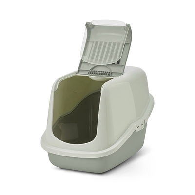 Savic kattenbak Nestor mintgroen 56 x 39 x 38,5 cm – klapdeur en geurfilter