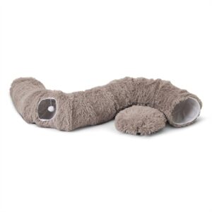 Savic Snuggle Tunnel kattenmand warm grijs 85 x 85 x 26,5 cm – 3-in-1 - Afbeelding 1