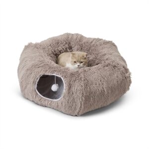 Savic Snuggle Tunnel kattenmand warm grijs 85 x 85 x 26,5 cm – 3-in-1 - Afbeelding 5