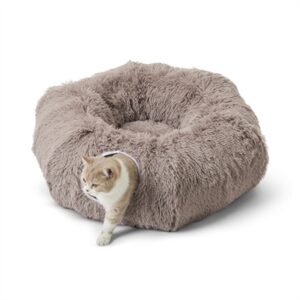 Savic Snuggle Tunnel kattenmand warm grijs 85 x 85 x 26,5 cm – 3-in-1 - Afbeelding 7