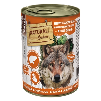 Natural Greatness Veterinary Diet hondenvoer Hepatic/Cardiac 400 g