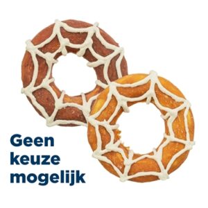 Trixie Halloween donut hondensnack kippen- of eendenborst 70 g - Afbeelding 1