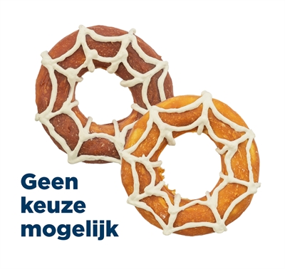 Trixie Halloween donut hondensnack kippen- of eendenborst 70 g