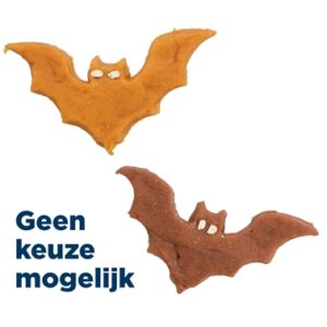 Trixie Halloween vleermuis hondensnack kippen- of eendenborst 10 cm 30 g - Afbeelding 1