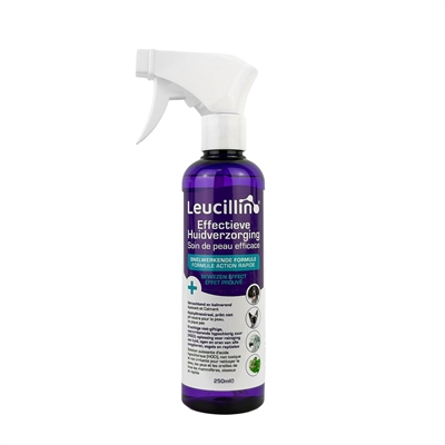 Leucillin spray 250 ml – voor huid, oren en ogen van dieren