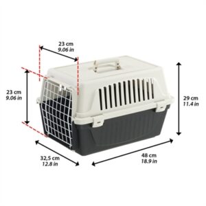 Ferplast vervoersbox Atlas 10 wit/antraciet 48 x 32,5 x 29 cm - Afbeelding 6