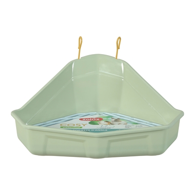 Zolux hoektoilet voor knaagdieren groen 41,5 x 34,5 x 19 cm