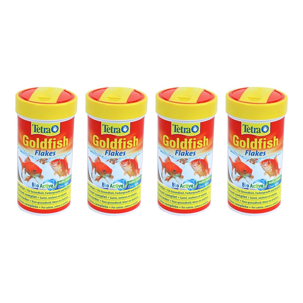 Tetra Goldfish Bio Active vlokken 250 ml – koudwater – multipack 4 stuks