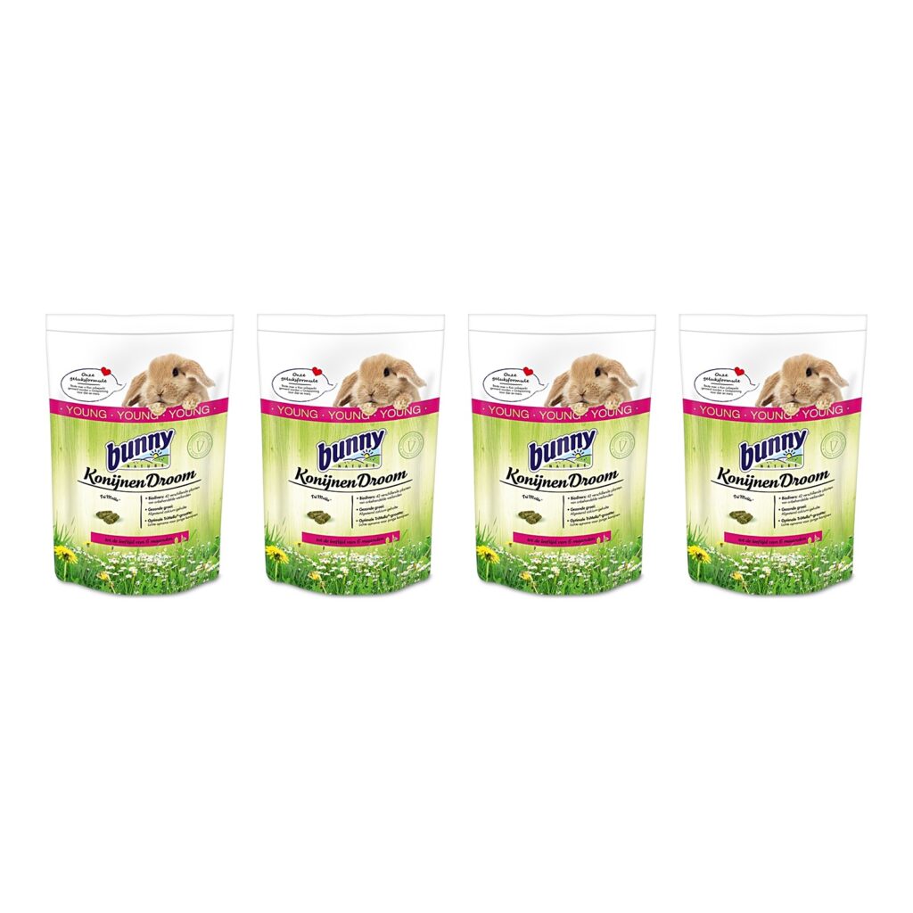Bunny Nature Konijnendroom Young konijnenvoer 1,5 kg – 4 stuks (multipack)