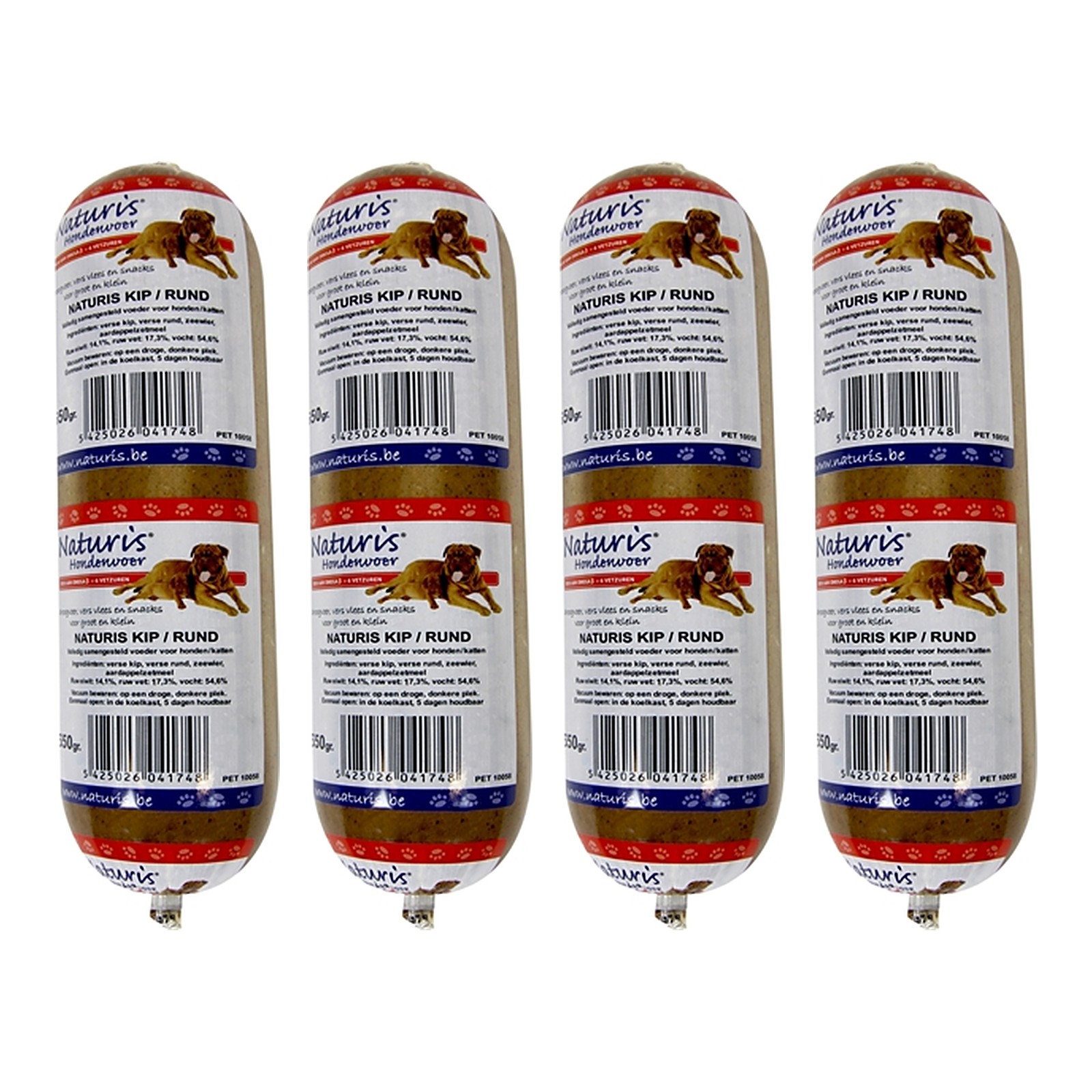 Naturis houdbaar hondenvoer kip en rund 650 g – multipack 4 stuks - Afbeelding 1