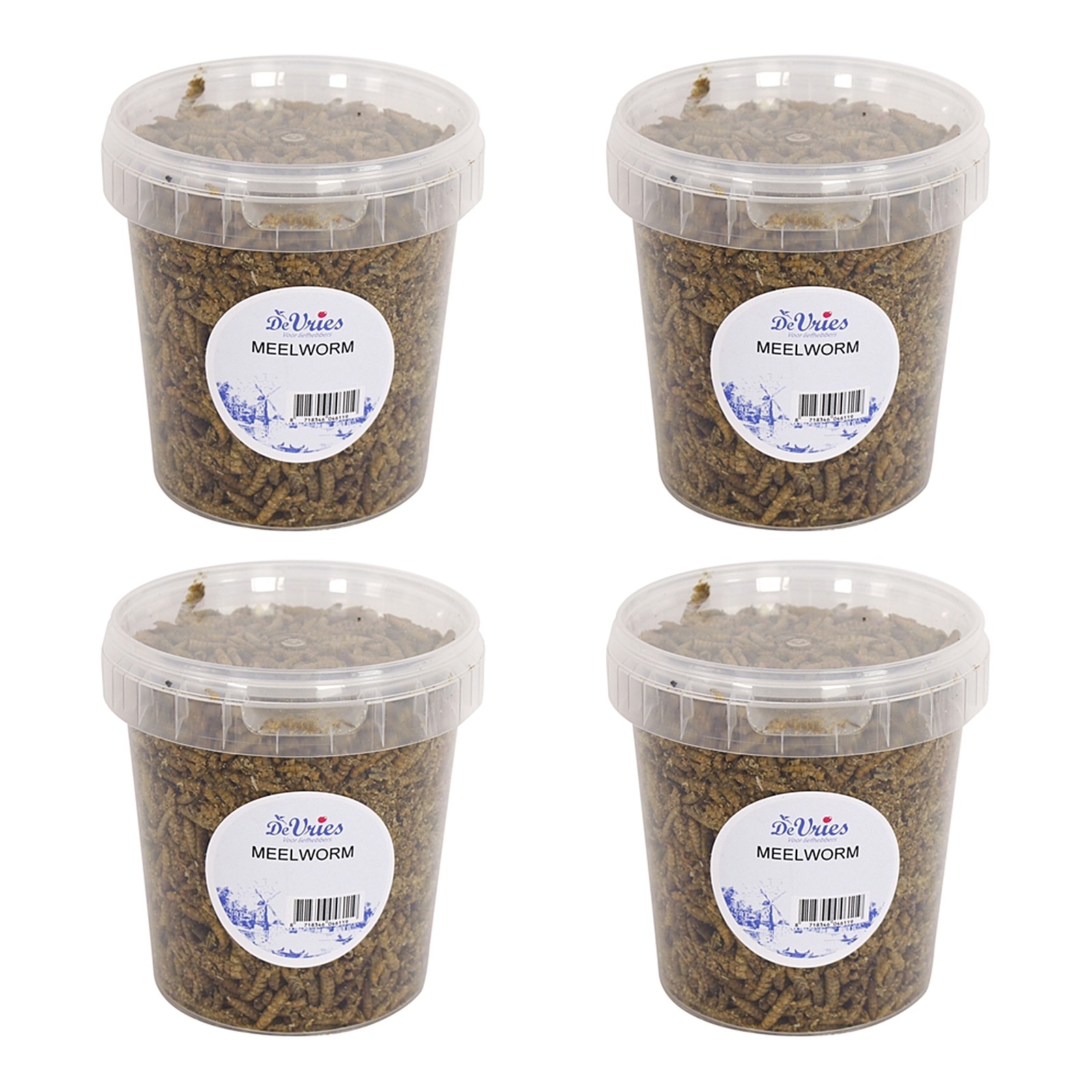 De Vries Black Soldier Fly meelwormen 120 g (870 ml) – multipack 4 stuks - Afbeelding 1