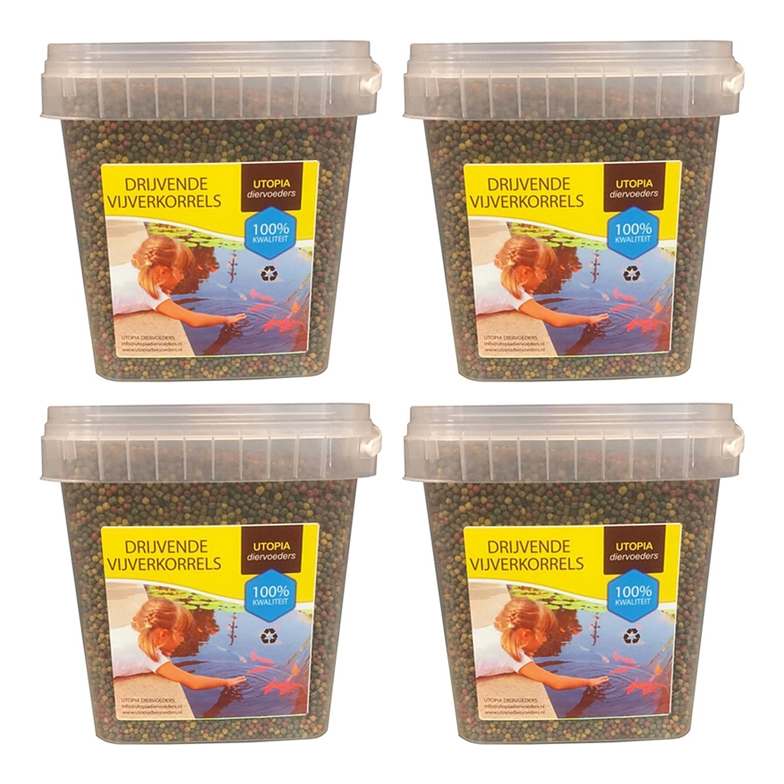 Utopia vijverkorrel drijvend 3 mm 1 kg – multipack 4 stuks - Afbeelding 1