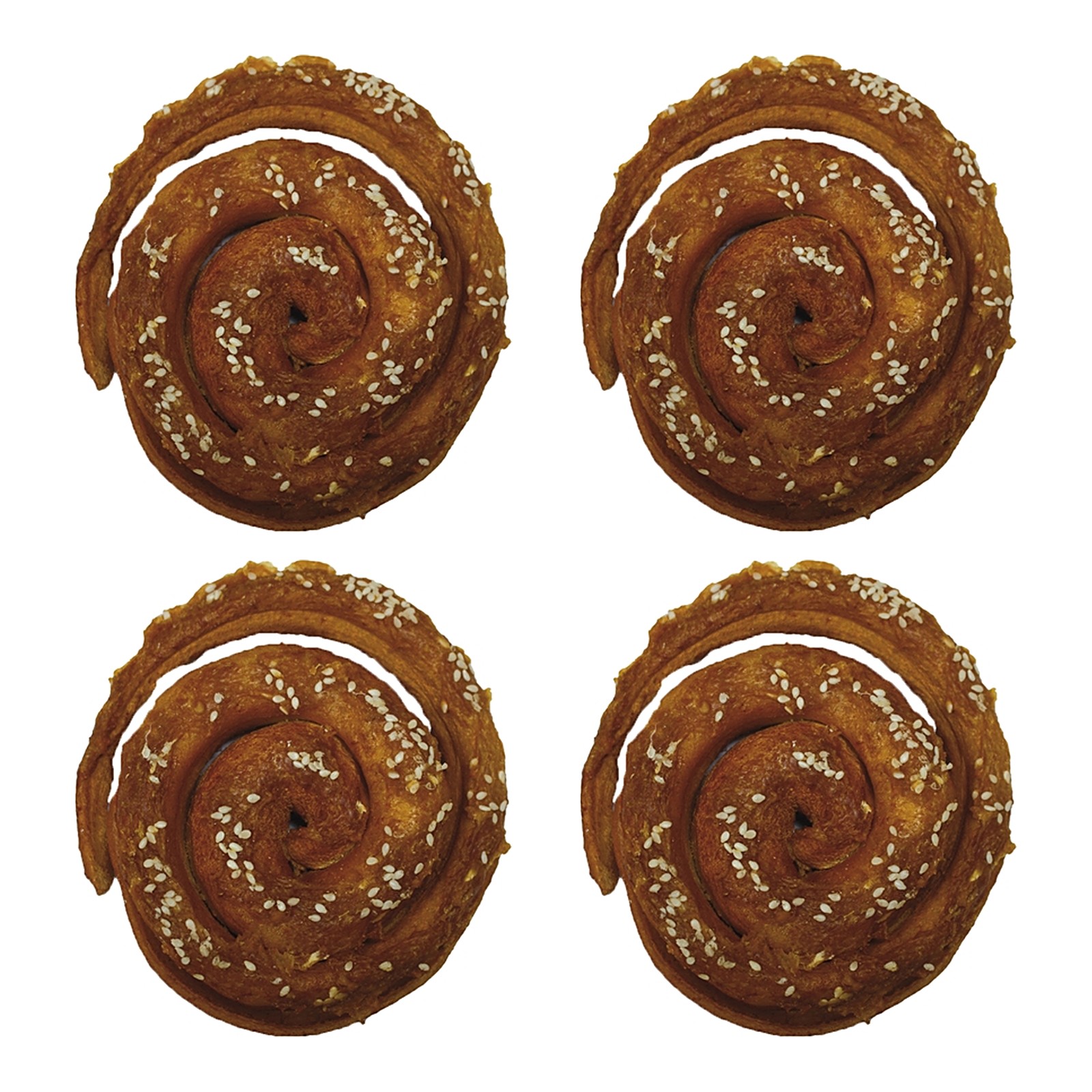 Croci Bakery hondensnack kaneelbroodje kip 11,5 cm – multipack 4 stuks - Afbeelding 1