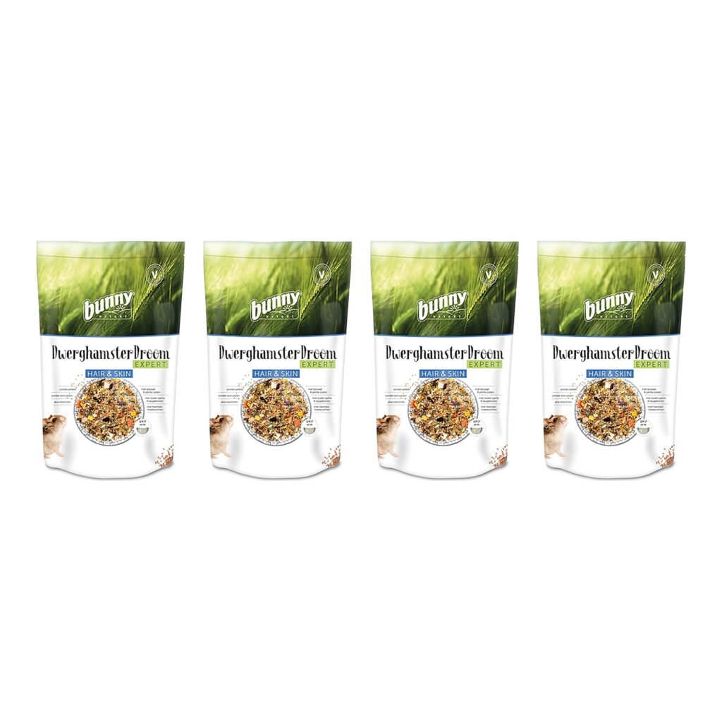 Bunny Nature Dwerghamsterdroom Expert Hair & Skin 500 g – 4 stuks (multipack)
