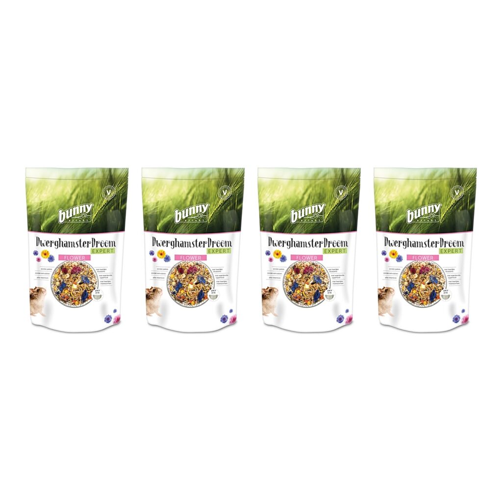 Bunny Nature Dwerghamsterdroom Expert Flower 500 g – 4 stuks (multipack)