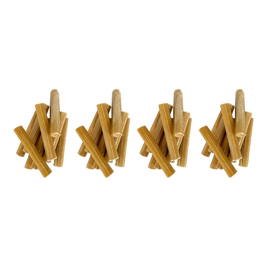 Petsnack geperste staaf met zalm 5 inch – 4 stuks, buffelhuid, 25 stuks (multipack)