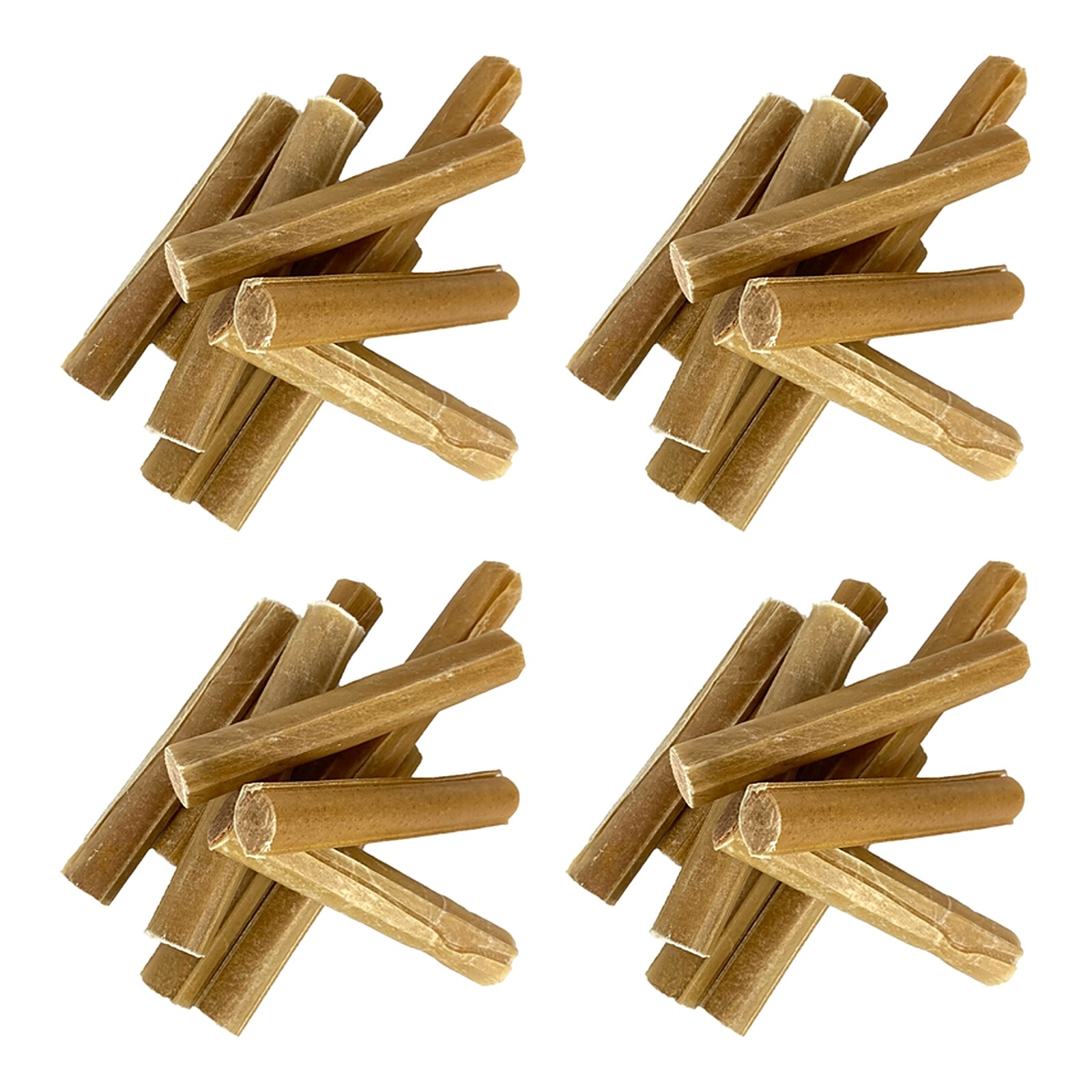 Petsnack Geperste Staaf Rund 5 Inch 25 Stuks – 4 stuks (multipack) - Afbeelding 1