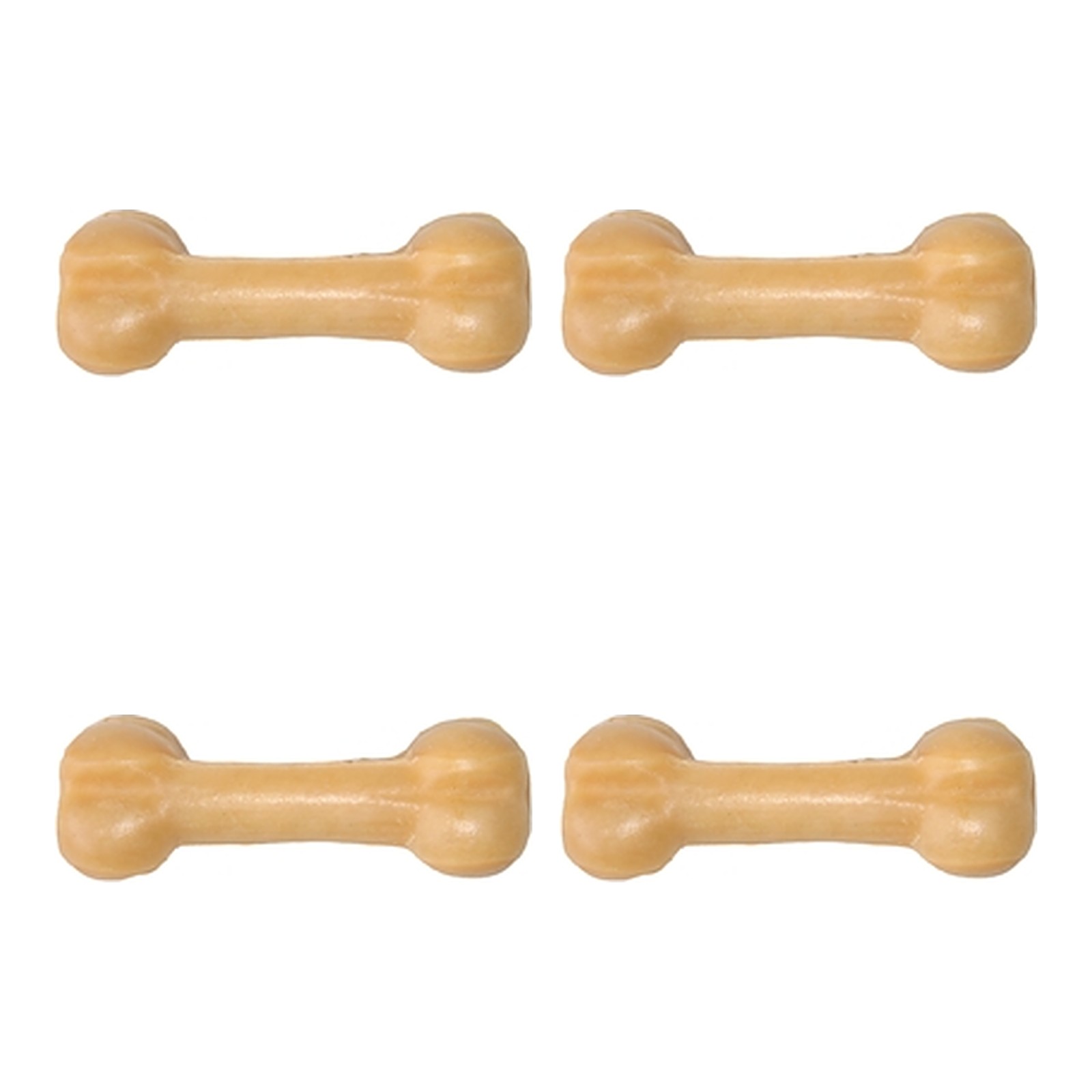 Henart yakkaas hondensnack botvorm M 70-90 g – 4 stuks, harde snack (multipack) - Afbeelding 1
