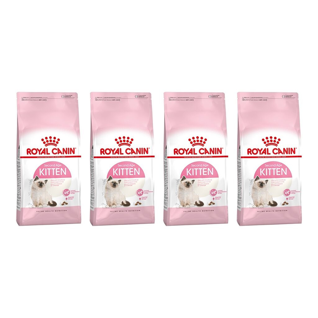 Royal Canin Kitten kittenvoer 400 g – 4 stuks, 2e groeifase (multipack)