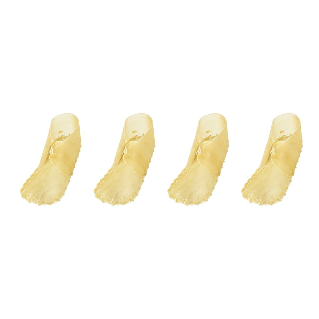 Petsnack kauwschoen buffelhuid 8 inch (20 cm) – multipack 4 x 5 stuks