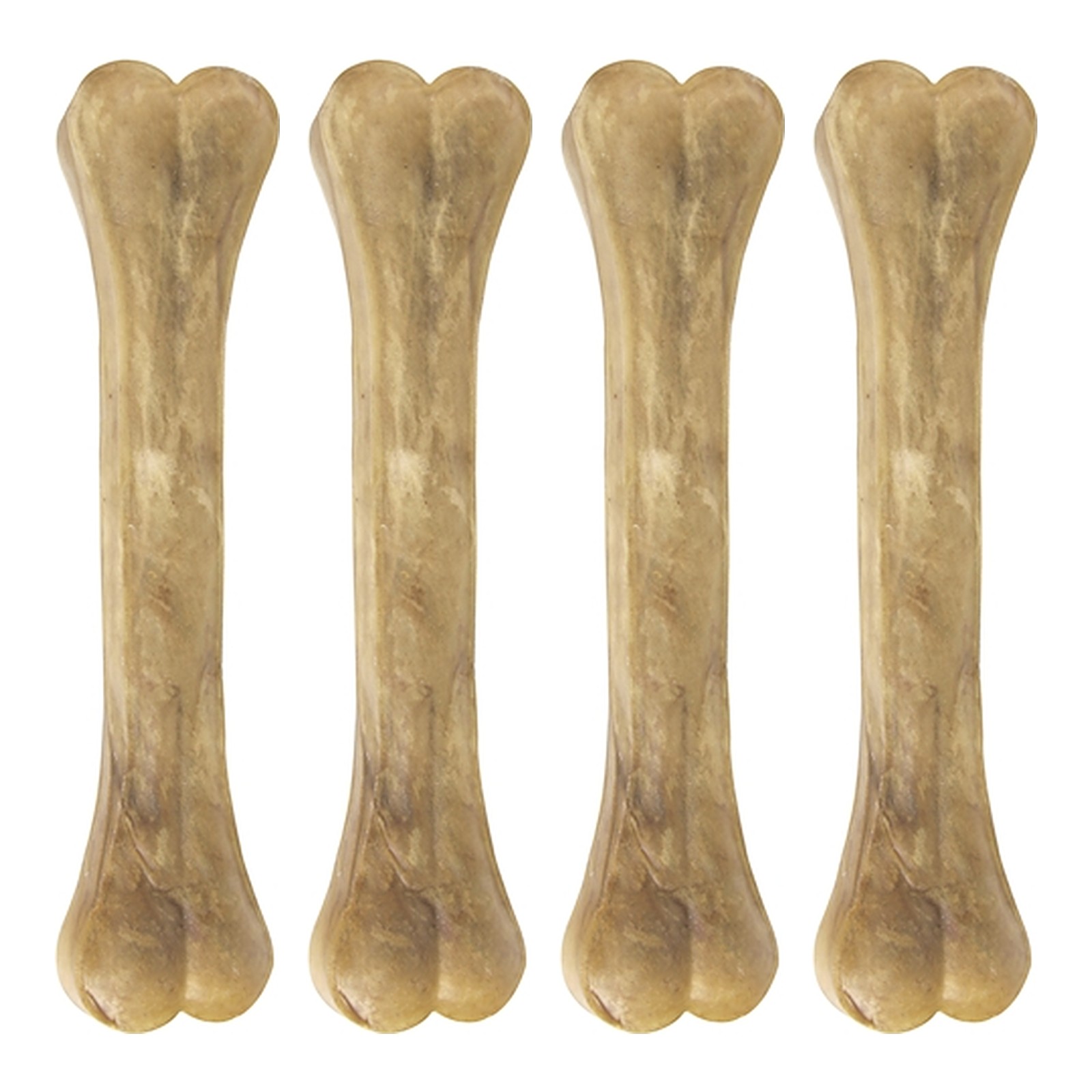 Petsnack geperst bot buffelhuid 20 inch 1 kg – multipack 4 stuks - Afbeelding 1
