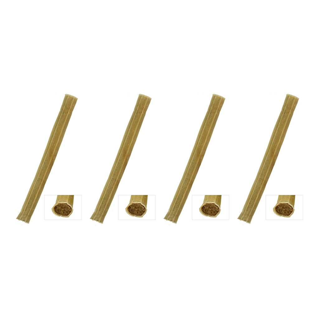 Petsnack Geperste Staaf Rund 10 Inch Buffelhuid – 4 stuks (multipack)