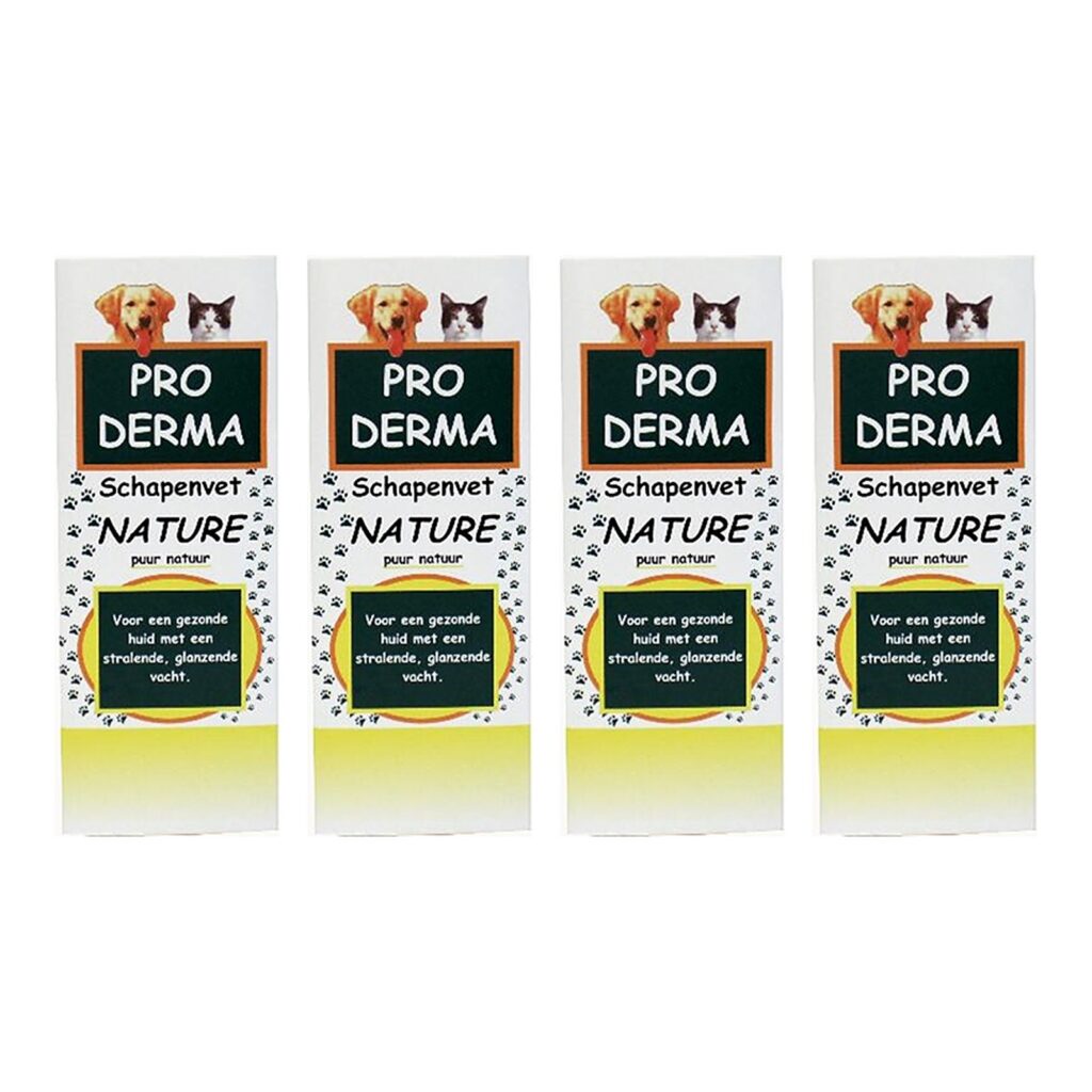 Proderma schapenvet naturel 3 stuks – 4 stuks, blokjes voor hond en kat (multipack)