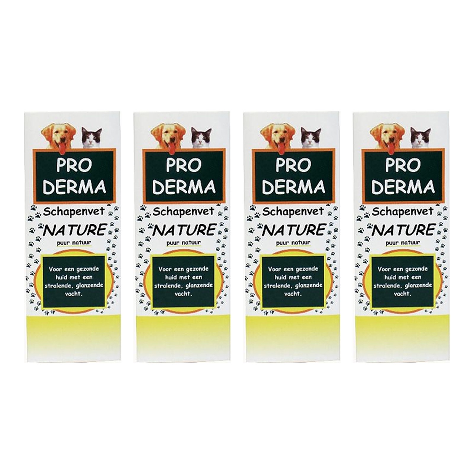 Proderma schapenvet naturel 3 stuks – 4 stuks, blokjes voor hond en kat (multipack) - Afbeelding 1
