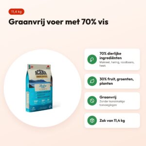 Acana Highest Protein hondenvoer Pacifica 11,4 kg – graanvrij – voordelen