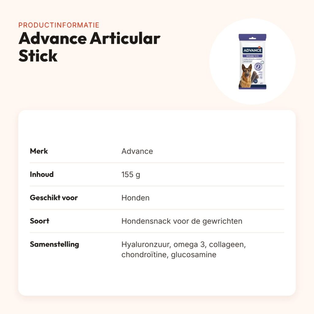 Advance Articular Stick hondensnack 155 g – voor de gewrichten – productinformatie