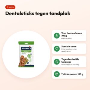 Advance Dental Care Stick Medium/Maxi 180 g – kauwsnack, 7 stuks – voordelen