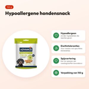 Advance Hypoallergenic Snack 150 g – hypoallergene hondensnack – voordelen