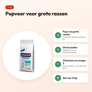Advance Puppy Protect Maxi 12 kg – pupvoer voor grote rassen – voordelen