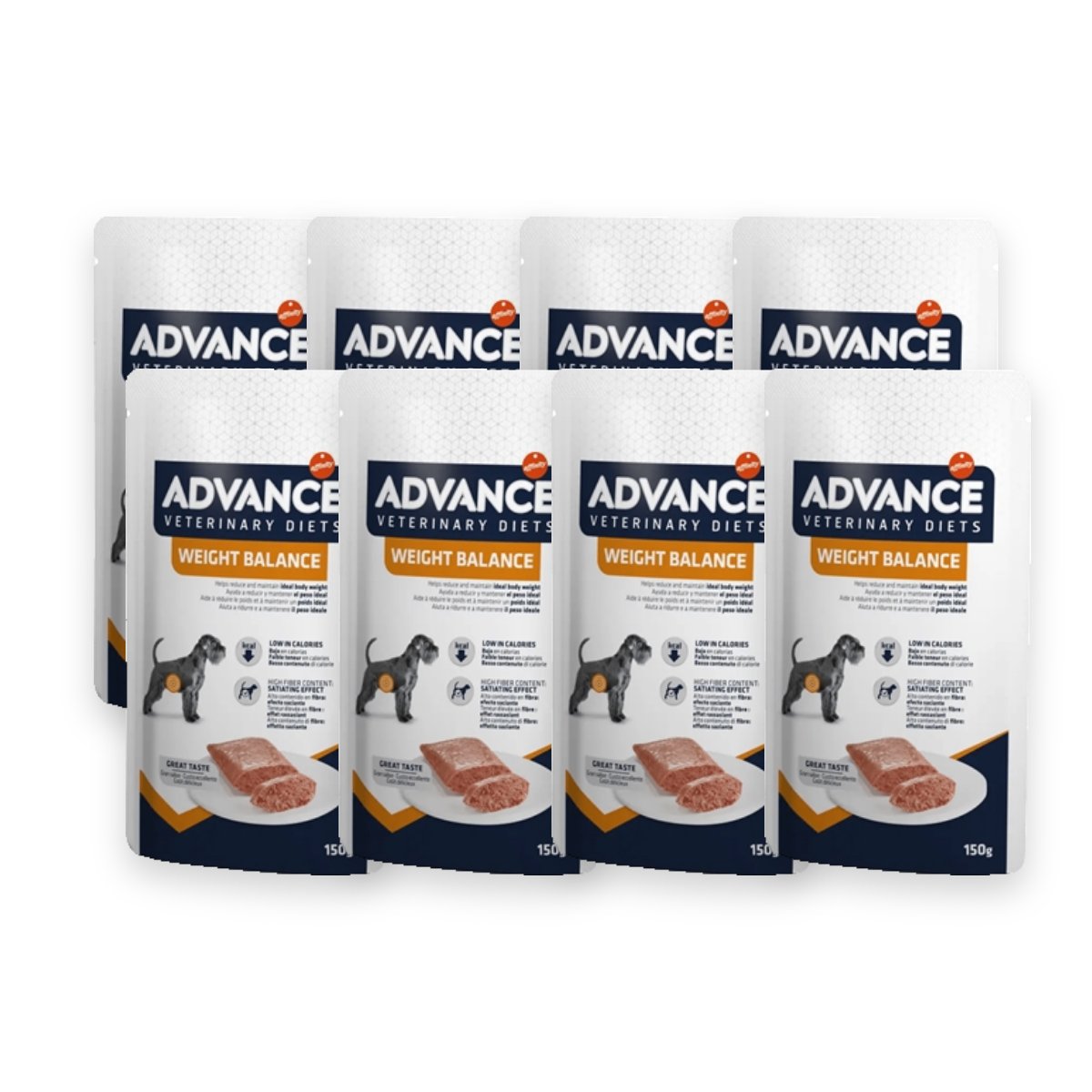 Advance Veterinary Diet hondenvoer Weight Balance 8 x 150 g – natvoer