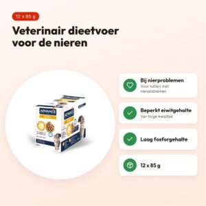 Advance Veterinary Diet kattenvoer Renal 12 x 85 g – natvoer, nieren – voordelen