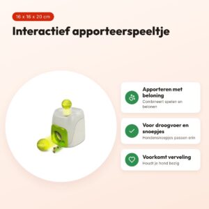 AFP Interactive Fetch 'n Treat 16 x 16 x 20 cm – interactief speelgoed – voordelen
