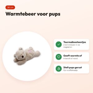 AFP Little Buddy Warm Bear 36 cm – warmtebeer voor pups – voordelen