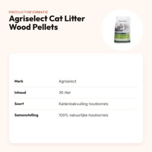 Agriselect Cat Litter Wood Pellets kattenbakvulling houtkorrels 30 liter – productinformatie