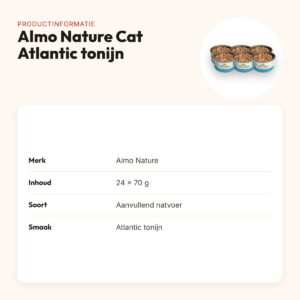 Almo Nature Cat natvoer Atlantic tonijn 24 x 70 g – productinformatie