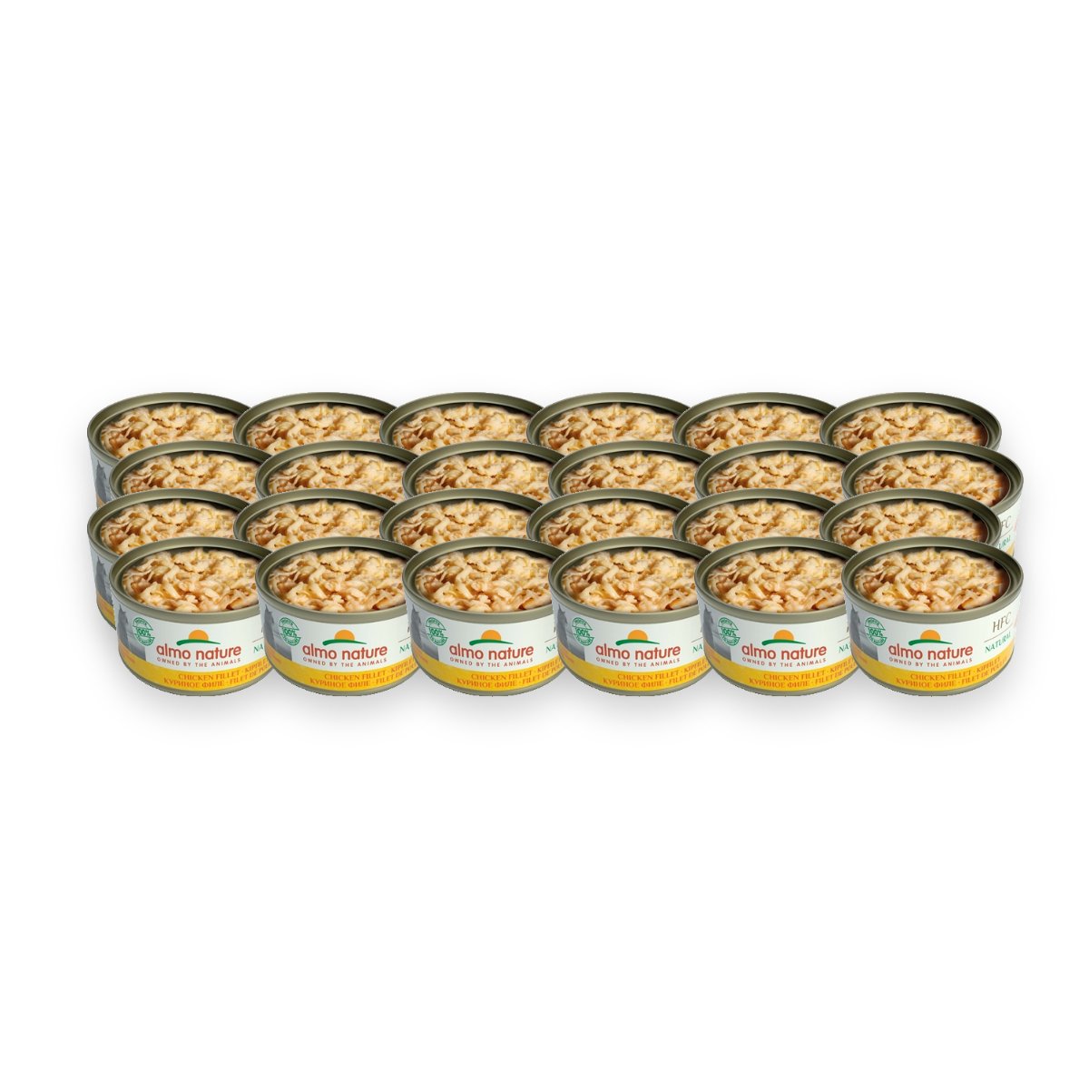 Almo Nature Cat natvoer kipfilet 24 x 70 g – rauw verpakt