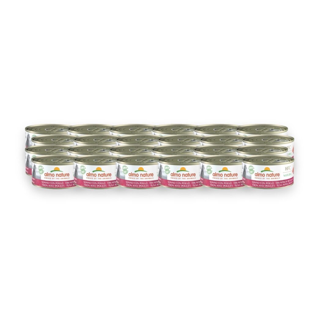 Almo Nature Cat natvoer tonijn en kip 24 x 70 g