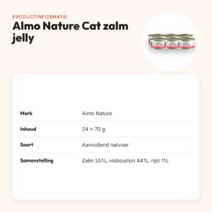 Almo Nature Cat natvoer zalm jelly 24 x 70 g – productinformatie