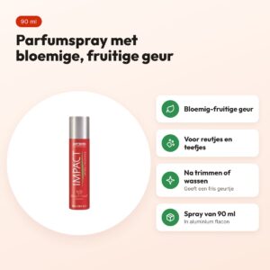 Artero Impact parfumspray 90 ml – bloemige, fruitige geur voor honden – voordelen