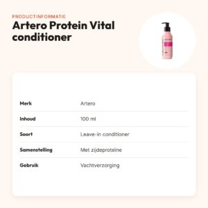 Artero Protein Vital leave-in conditioner 100 ml – zijde proteïne – productinformatie