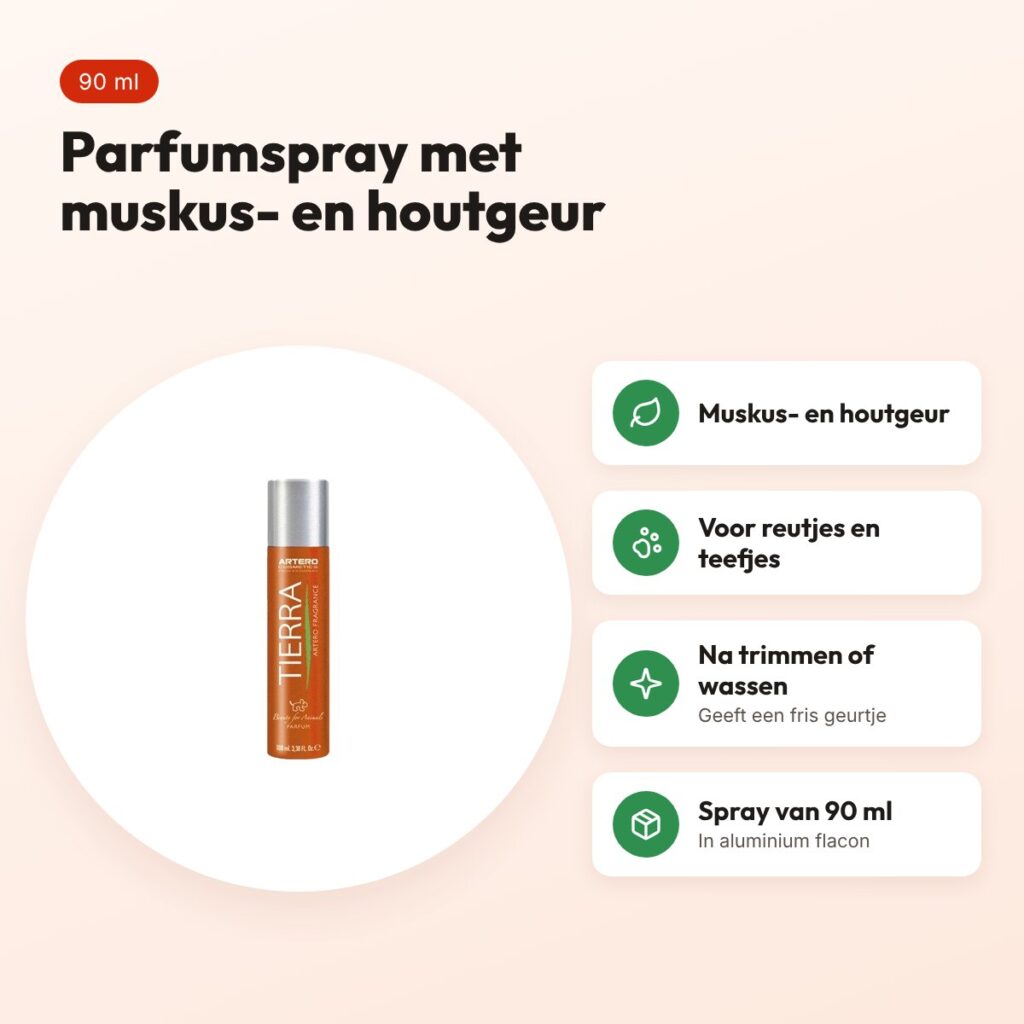 Artero Tierra parfumspray 90 ml – houtgeur voor honden – voordelen