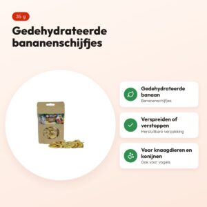 Back Zoo Nature bananenschijfjes 35 g – gedehydrateerde fruitsnack – voordelen