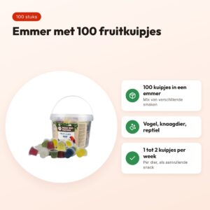 Back Zoo Nature fruitcup mix assorti 100 stuks – emmer fruitkuipjes – voordelen